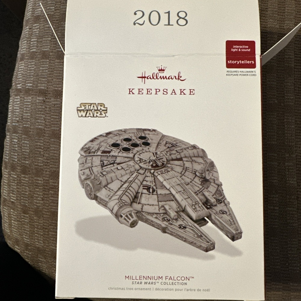 Hallmark Keepsake 2018 Ornament Millennium Falcon Star Wars Storytellers ES1752